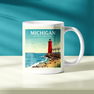 Vintag Michigan Kaffeetasse