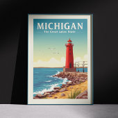 Vintag Michigan Poster