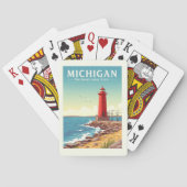 Vintag Michigan Spielkarten (Rückseite)