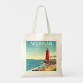 Vintag Michigan Tragetasche (Rückseite)