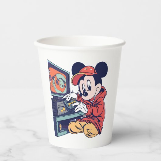 Vintag Mickey Pappbecher (Vorderseite)