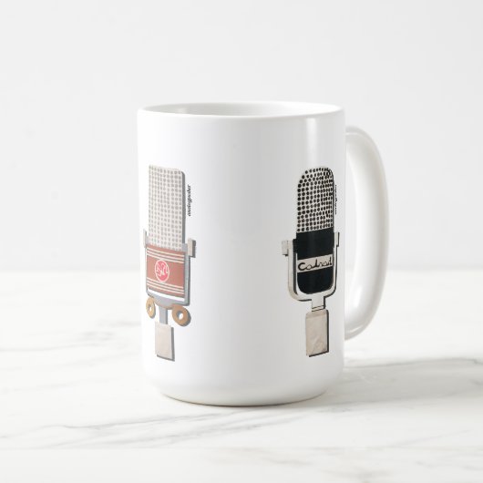 Vintag Microphone Tasse RCA Calrad Elgin (VorderseiteRechts)