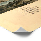 Vintag Middlesex Fells Reservierungskarte (1903) Poster (Ecke)