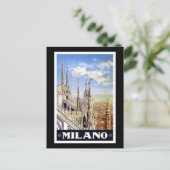 Vintag Milano Postkarte (Stehend Vorderseite)