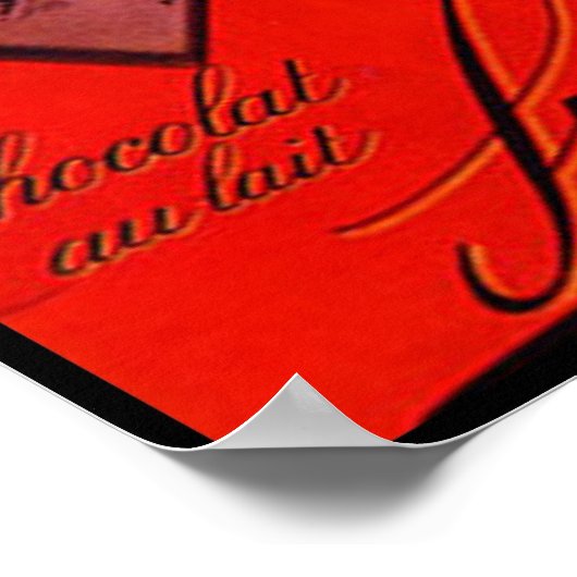 Vintag Milka Chocolate Ad Poster (Ecke)