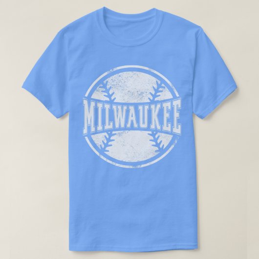 Vintag Milwaukee Baseball Baseball Teamgeschenk T-Shirt (Design vorne)