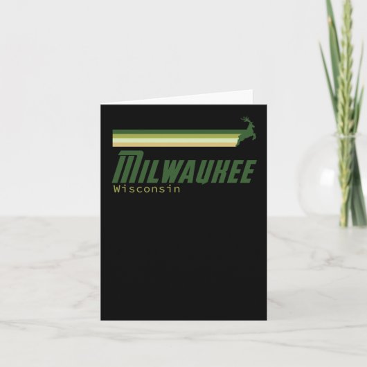 Vintag Milwaukee Basketball Karte (Vorderseite)