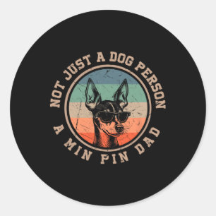 Vintag Min Button Vater Funny Bernard Dog Vater Vä Runder Aufkleber