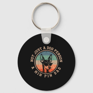 Vintag Min Button Vater Funny Bernard Dog Vater Vä Schlüsselanhänger