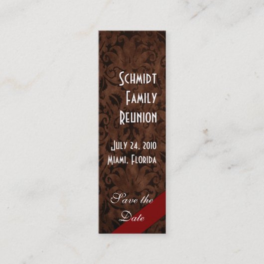 Vintag Mini Visitenkarte (Vorderseite)