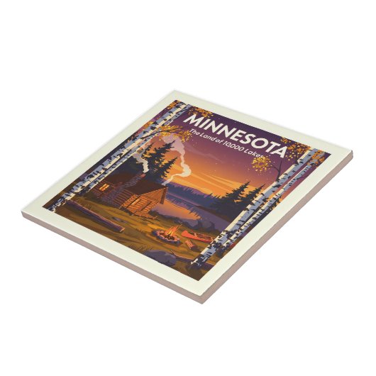 Vintag Minnesota Fliese (Seite)