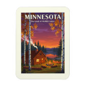 Vintag Minnesota Magnet (Vertikal)