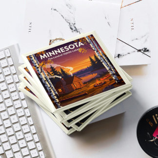 Vintag Minnesota Magnet