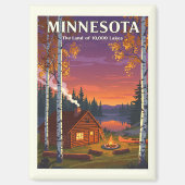 Vintag Minnesota Magnet (Vorderseite)