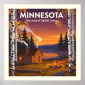 Vintag Minnesota Poster (Vorne)