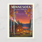 Vintag Minnesota Postkarte (Vorderseite)
