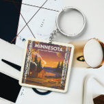 Vintag Minnesota Schlüsselanhänger<br><div class="desc">Vintag Minnesota</div>