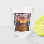 Vintag Minnesota Schnapsglas (Vorderseite)