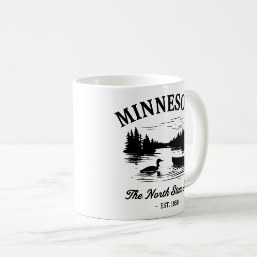 Vintag Minnesota Travel Kaffeetasse (VorderseiteRechts)