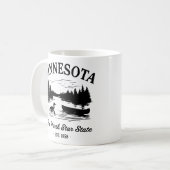 Vintag Minnesota Travel Kaffeetasse (Vorderseite Links)