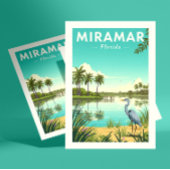 Vintag Miramar Florida Postkarte