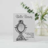 Vintag Mirror Postkarte (Stehend Vorderseite)