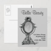 Vintag Mirror Postkarte (Vorne/Hinten)