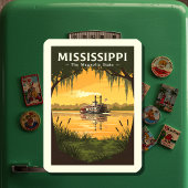 Vintag Mississippi Magnet