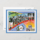Vintag Mississippi Postkarte (Vorne/Hinten)