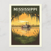 Vintag Mississippi Postkarte (Vorderseite)