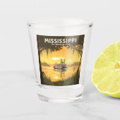 Vintag Mississippi Schnapsglas (Vorderseite)