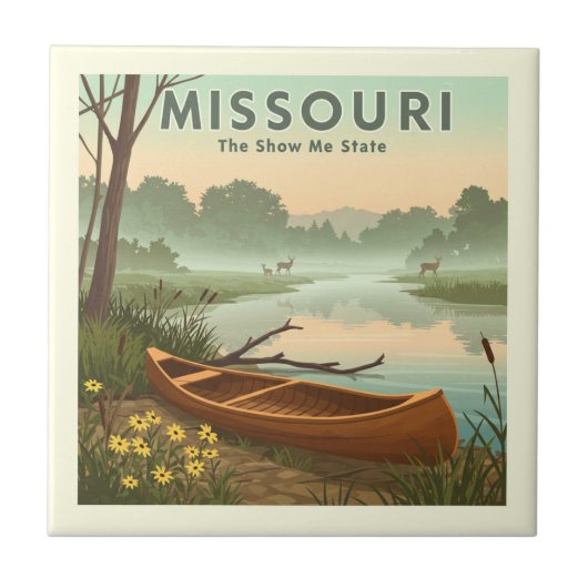Vintag Missouri Fliese (Vorderseite)