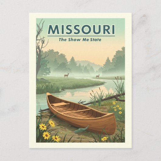 Vintag Missouri Postkarte (Vorderseite)