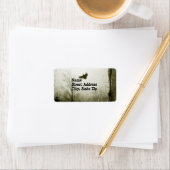 Vintag mit Crow Adressaufkleber (Insitu)