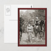 Vintag mit der Jagd Postkarte (Vorne/Hinten)