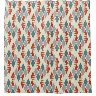 Vintag Mitte Jahrhundert Moderne Atomauslegungs-Du Duschvorhang