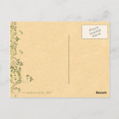 Vintag Mitte Sommer Nachtkarte Fee Postkarte (Rückseite)