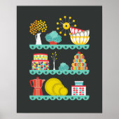 Vintag Mod Kitchen Poster (Vorne)
