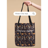 Vintag Modern Skelettanz Zu Halloween Vibe Tasche