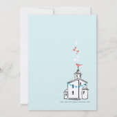 Vintag Modern Wir gehen zur Kapellhochzeit Einladung (Rückseite)