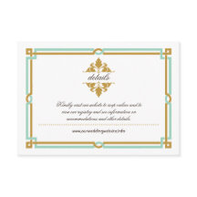 Vintag Moderne Art Deco Mint & Gold Hochzeit
