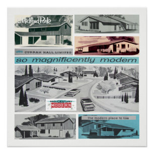 Vintag Moderne Moderne Poster