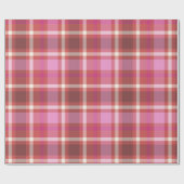 Vintag Moderne Weihnachten Kariert Tartan Geschenk Geschenkpapier (Flach)