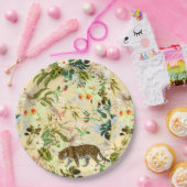 Vintag Moderner Blume Tropischer Jungle Pappteller (Party)