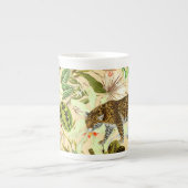 Vintag Moderner Blume Tropischer Jungle Porzellantasse (Vorderseite)