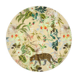 Vintag Moderner Blume Tropischer Jungle Schneidebrett