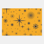 Vintag Modernes Abstraktes Muster Weihnachten Geschenkpapier Set (Vorderseite 3)