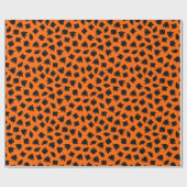 Vintag Modernes Halloween-Orange-Geist Geschenkpapier (Flach)