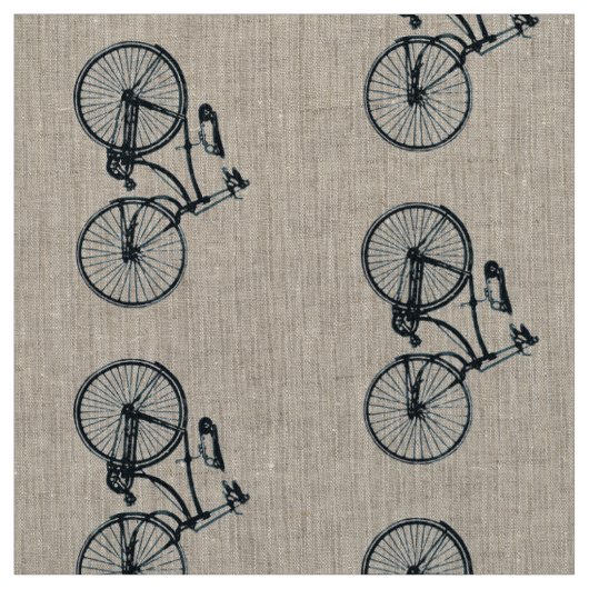 Vintag Modernes Retro Altes Fahrrad Stoff (Muster)