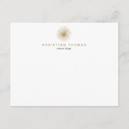 VINTAG MODERNISTISCHE INNENDESIGNER-Flachbildschir Mitteilungskarte